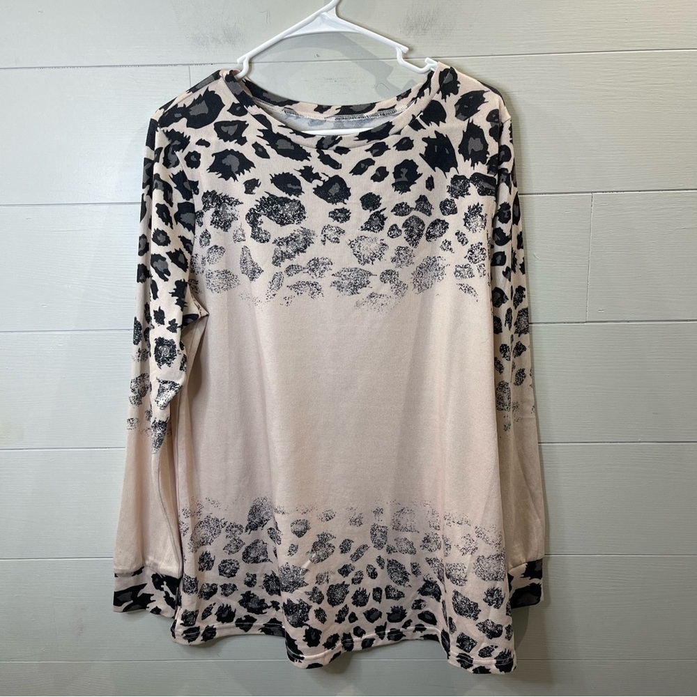 Tickled Teal | Women’s Oversized Long Sleeve Shirt Size Small